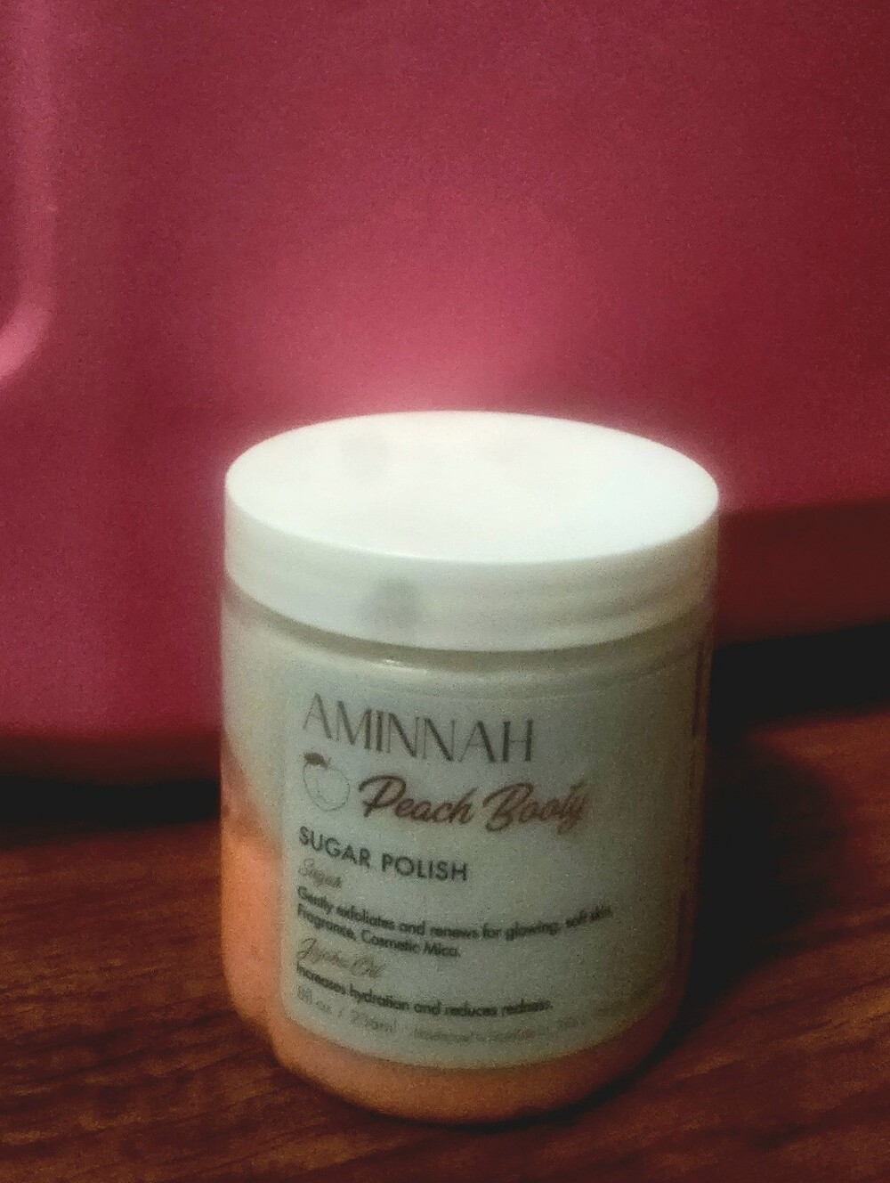 🌺3/$25 AMINNAH "Peach Booty" SUGAR POLISH